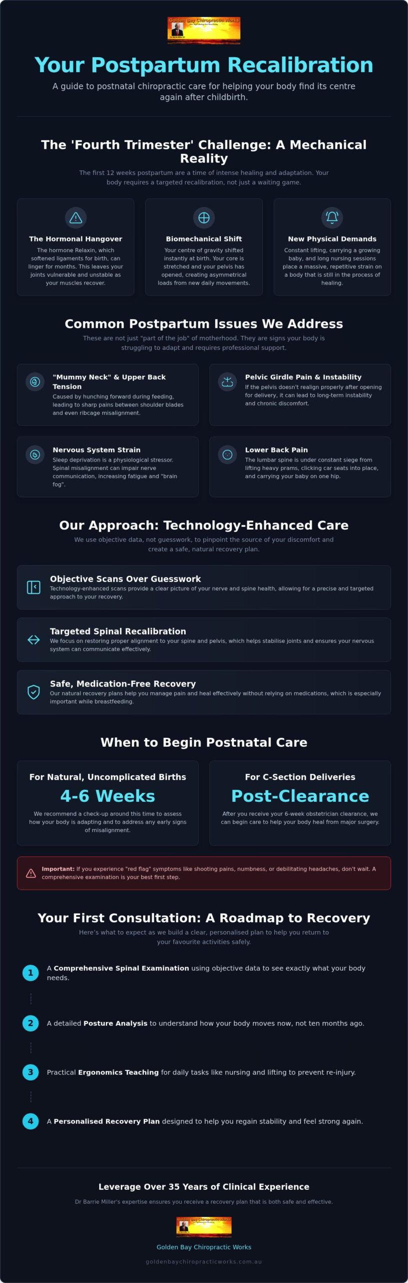 Postnatal Chiropractic Care Golden Bay: Your Guide to Postpartum Recovery